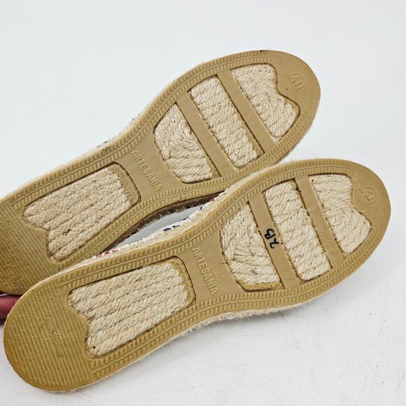 Artesania Striped Espadrile Alpargata Casual Slip-On Flat Shoe Womens EU 40 US 9 - Picture 5 of 8